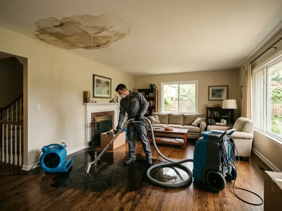 attic-pipe-burst-ceiling-drip-008 — frequently asked questions, Water Damage Restoration & Carpet Care in Crescent Springs,…
